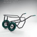 KRAFTOOL MAXDrive-2 110л, 280 кг, двухколесная, с трубным усилителем, кузов 0,9 мм, полиуретановые колеса, тачка строительная (39860)