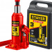 STAYER RED FORCE, в кейсе, 3 т, 194 - 375 мм, бутылочный гидравлический домкрат, Professional (43160-3-K)