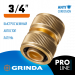 GRINDA BM-34, диаметр 3/4″, из латуни, для шланга, ремонтная муфта, PROLine (8-426143)