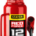STAYER RED FORCE, 12 т, 230 - 465 мм, бутылочный гидравлический домкрат, Professional (43160-12)