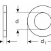 Шайба DIN 125A, 10 мм, 16 шт, оцинкованная, ЗУБР