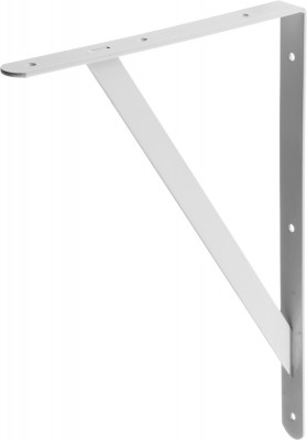 STAYER 400 х 280 х 30 х 4 мм, белый, усиленный уголок-кронштейн (37423-1)