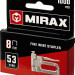 MIRAX тип 53 (A/10/JT21) 8 мм, 1000 шт, калибр 23GA, скобы для степлера (3153-08)