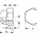 ЗУБР DIN 1587, M12, цинк, 5 кг, колпачковая гайка (303680-12)