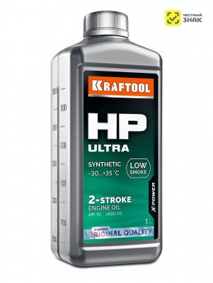 KRAFTOOL HP Ultra, 1 л, cинтетическое масло для 2-тактных двигателей (41503-1)