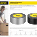 STAYER 48 мм, 10 м, черная, армированная лента, Professional (12086-50-10)