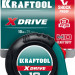 KRAFTOOL X-Drive, 10 м х 25 мм, рулетка (34122-10)