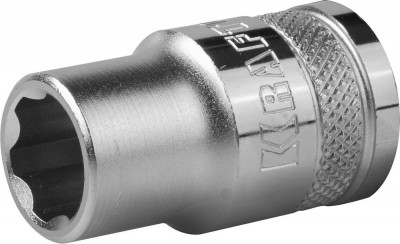 Торцовая головка KRAFTOOL ″INDUSTRIE QUALITAT″, Cr-V, SUPER-LOCK, хромосатинированная, 1/2″, 10 мм