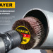 STAYER d 50 x 20 мм, P120, на шпильке d 6 мм, круг шлифовальный лепестковый (36607-120)