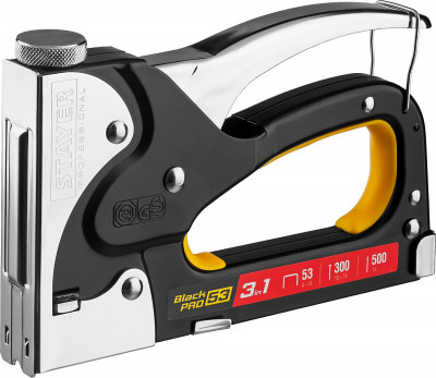 STAYER HERCULES-53 тип 53 (A/10/JT21) 23GA(4-14мм)/300/500, стальной мощный степлер (31507)