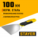 STAYER PROFlat, 100 мм, х-образное профилированное полотно, облегченная двухкомпонентная ручка, нержавеющий шпатель (10045-10)