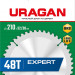URAGAN Expert, 210 х 32/30 мм, 48Т, пильный диск по дереву (36802-210-32-48)