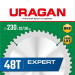 URAGAN Expert, 230 х 32/30 мм, 48Т, пильный диск по дереву (36802-230-32-48)