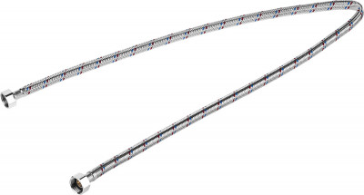 ЗУБР 1/2″, 1 м, гайка-гайка, гибкая подводка для воды (51005-G/G-100)