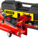 STAYER R-28 RED FORCE, в кейсе, 2 т, 130 - 350 мм, подкатной домкрат для легковых а/м, Professional (43153-2-K)