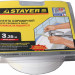 STAYER 3.35 м x 40 мм x 3.35 м, профиль L, белая, бордюрная лента для ванн и раковин, Professional (12341-20-20)