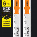 STAYER T144D, T-хвост., HCS сталь, по дереву, шаг зуба 4 мм (6TPI), раб. длина 75 мм, 2 шт, полотна для лобзика, Professional (15984-4)