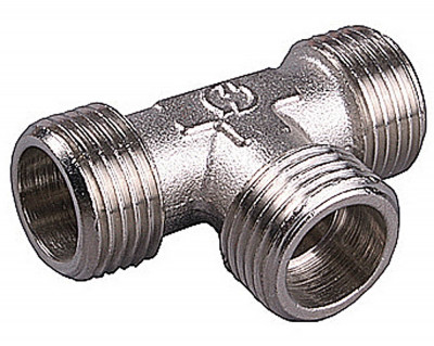 GENERAL FITTINGS наружная резьба 1/2″, никель, тройник (51051-1/2)