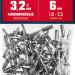 ЗУБР 3.2 x 6 мм, 50 шт, алюминиевые заклепки, Профессионал (313106-32-06)