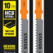 STAYER T101BR, 2 шт, 75 мм / 2.5 мм, T-хвост., HCS сталь, обратный рез по ламинату/фанере, полотна для лобзика, Professional (15991-2.5)