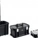 KETER SMART ROLLING, 564 х 373 х 700 мм, (22″), набор пластиковый ящик-тележка + ящик для инструментов + ящик органайзер (38390-22)
