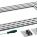 KRAFTOOL KRAFTFLEX MFS-400-700 мм, 4шт, Шаблон фрезерный в комплекте с 2 упорами (32808)