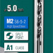 KRAFTOOL HSS-G, 5.0 х 86 мм, сталь P6M5, сверло по металлу (29651-5)