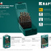 KRAFTOOL COBALT-8, 25 шт, (1-13 мм), сталь М42, HSS-Co(8%), набор сверл по металлу (29656-H25)